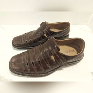 Joseph Seibel Steven closed toe smart leather sandal velcro fastening size 10